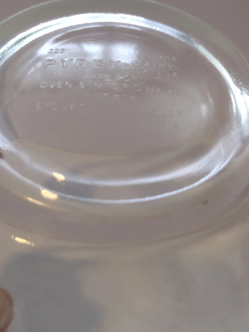 Pyrex Clear Glass Mixing Bowl - Large Transparent Bowl
